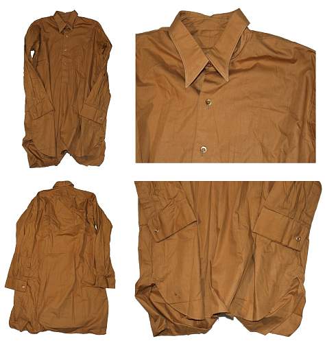 About the brown SS service shirt