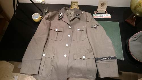 Waffen SS Feldbluse and Skull Cap found. Fake or real? Please Help!