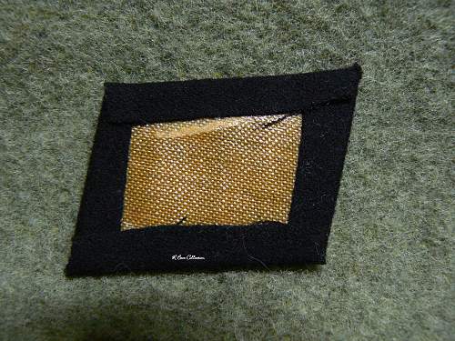 SS collar tab Machine Embroidered
