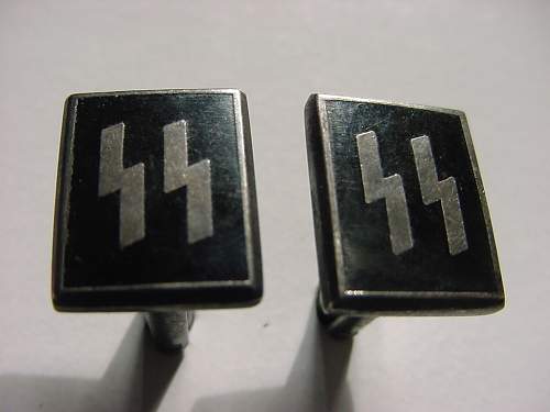 SS Nazi German Silver Cuff Links