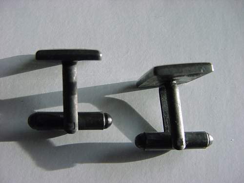 SS Nazi German Silver Cuff Links