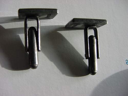 SS Nazi German Silver Cuff Links