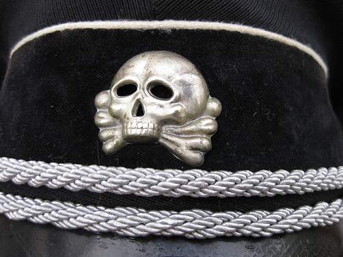 black ss officers cap,opinions please