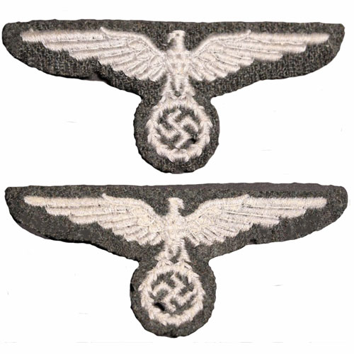 SS-VT  arm Eagle and Bahnschutzpolizei arm Eagle  confusion