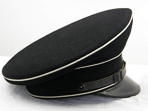 black ss officers cap,opinions please