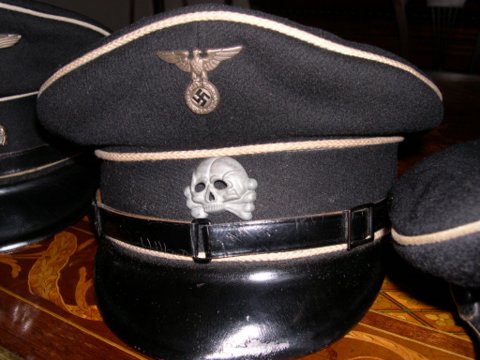 black ss officers cap,opinions please