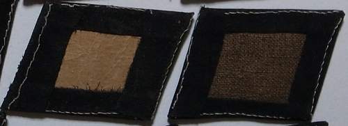 ''Dachau stocks'' Waffen-SS foreign volunteers collar tabs release in the late 70'.