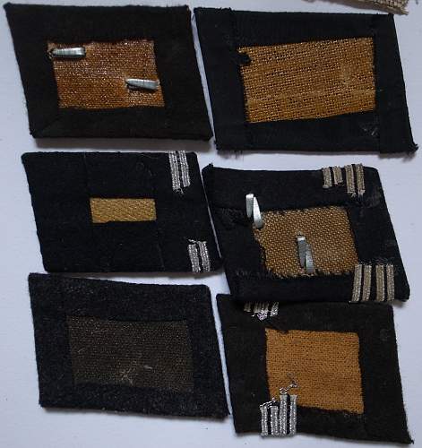 ''Dachau stocks'' Waffen-SS foreign volunteers collar tabs release in the late 70'.