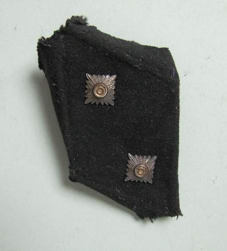 SS Officer rank patch and NCO rank patch