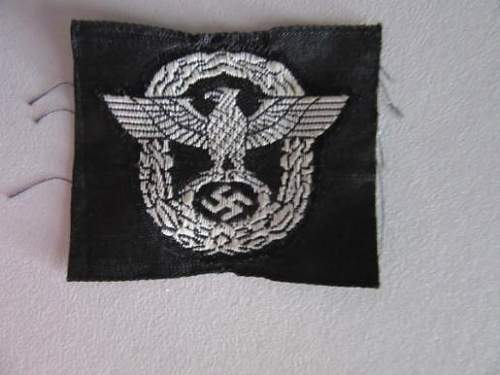 SS/Polizei BEVO cap patch for opinions please