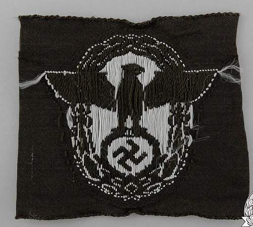 SS/Polizei BEVO cap patch for opinions please