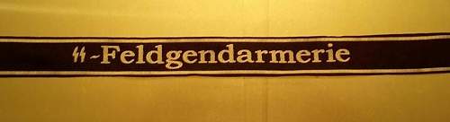 SS Gendarmeri armband very cheap, fake or real?