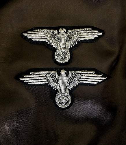 Two &quot;RZM&quot; bullion sleeve eagles.