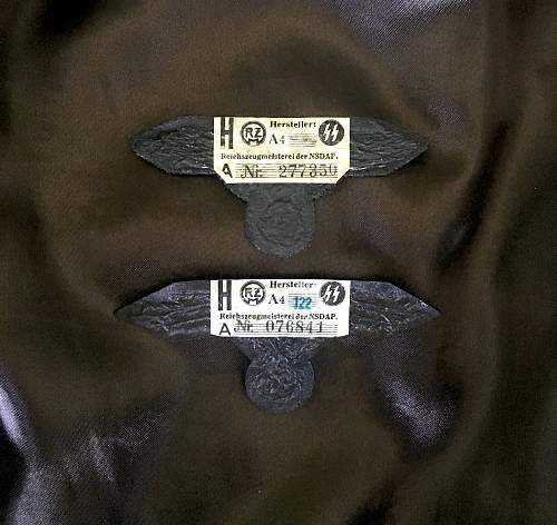 Two &quot;RZM&quot; bullion sleeve eagles.