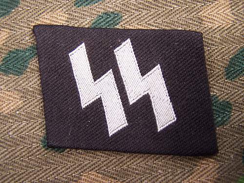 SS Collar Tab Dachau Made