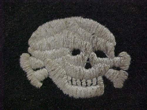 Totenkopf collar tab, real or fake?