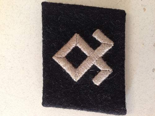 SS Prinz Eugen 7. SS-Freiwilligen-Gebirgs-Division Collar Tab