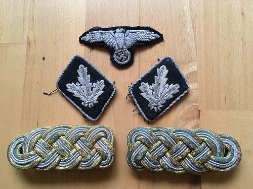 Waffen-SS military insignia. Helps needed