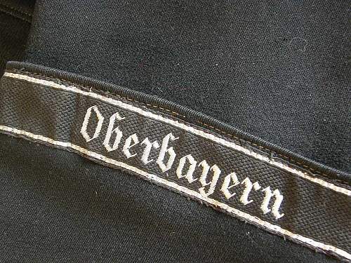 Totenkopfverbande Oberbayern Hauptstürmfuhrer's black service tunic for sale :-)