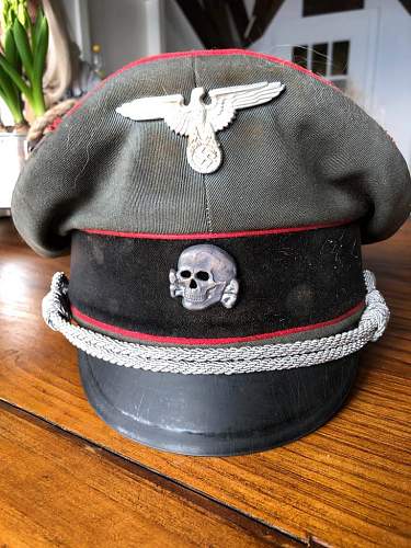 Waffen SS officer visor artillery