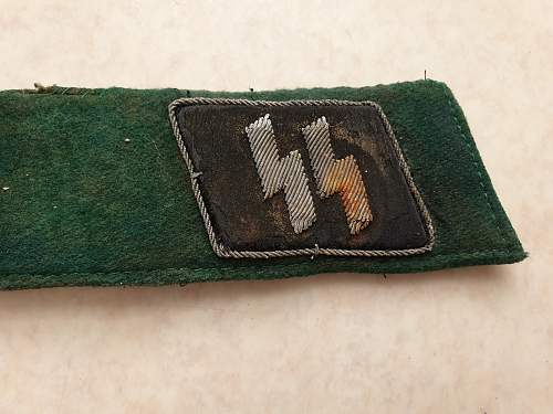 SD diamond, and, SS runic collar tab....