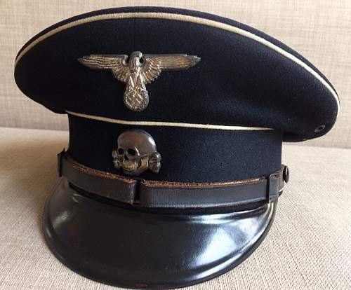 Early SS black visor