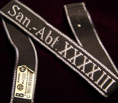 I'd like to get some opinions on this San.-Abt. XXXV cuff title...