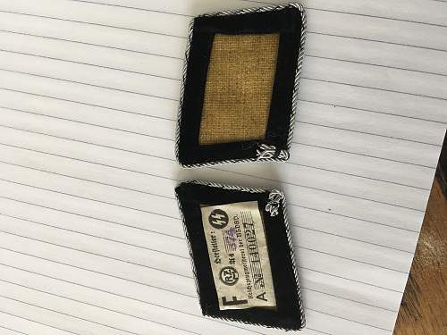 Obergruppenfuherer collar tabs/ SS general tabs