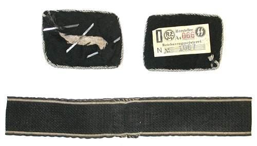 Waffen~ss tabs and ah cuffband