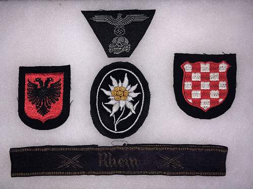 Fake volunteer shields? Among other items