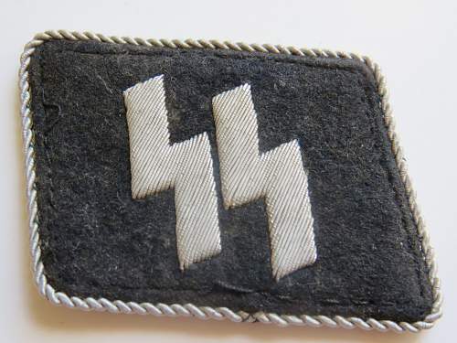 SS officer collar tab.