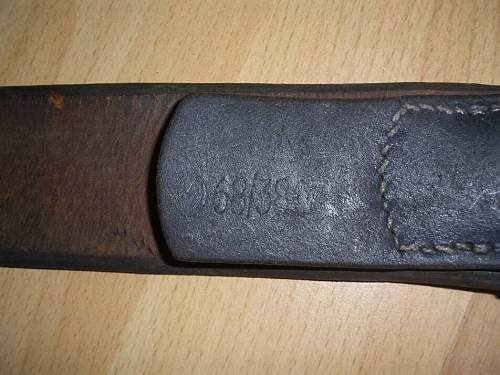 SS belt with Heeres buckle