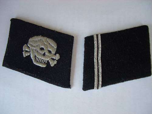 Totenkopf  EM collar tabs...