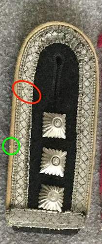 Single SS-Totenkopfverbände Hauptscharführer/Sturmscharführer shoulder board - what's it worth?