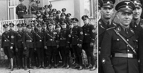 SS Totenkopf collar tab for officer