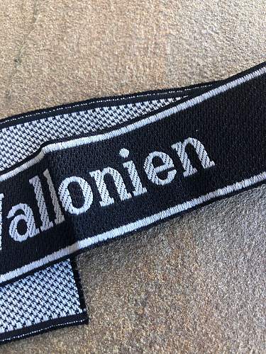 SS Wallonien Cuff Title