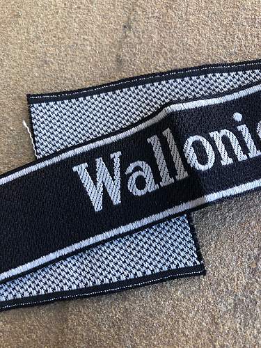 SS Wallonien Cuff Title