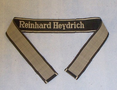 Bevo SS cuff Titles: Reinhard Heydrich and Florian Geyer