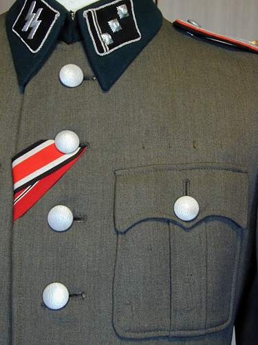 Waffen SS tunic, and breeches for viewing...