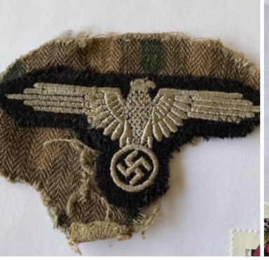 Waffen SS sleeve eagle on camo cut off