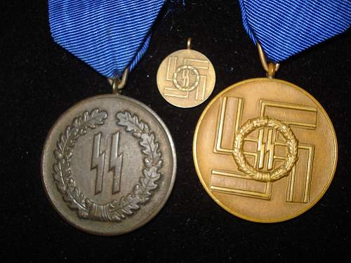 SS 4 &amp; 8 year service medals