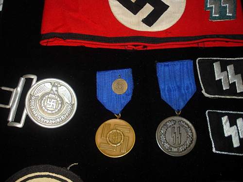 SS 4 &amp; 8 year service medals