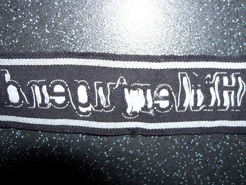 Hitler Jugend cuff title and armband