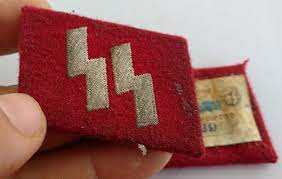 29th Waffen Grenadier Division SS Collar Tab in wear photo's