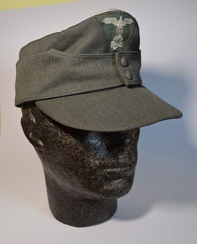 Waffen-SS M43 officer's cap, mint (unisssued?)