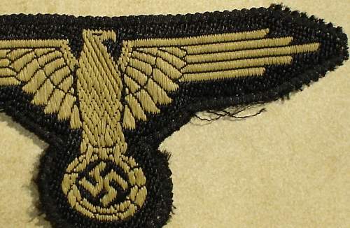 sleeve-eagle for the &quot;Sahariana&quot; or &quot;Erbsentarn&quot;