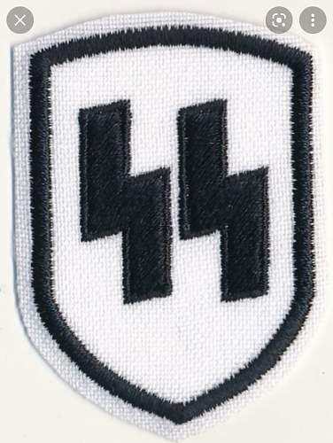 SS and Totenkopf shield patches