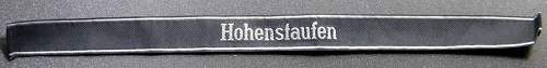 Waffen ss Hohenstaufen bevo cuff title