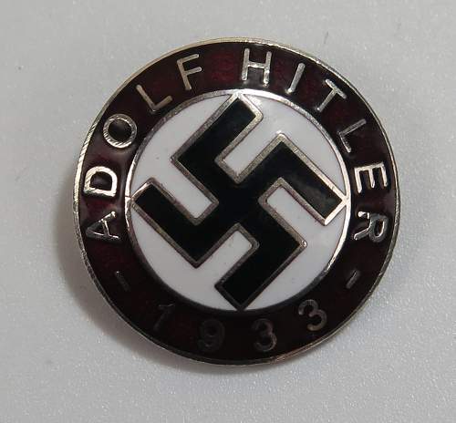 SS lapel pin/Adolf Hitler 1933 pin