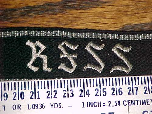 RF-SS Cuff title.